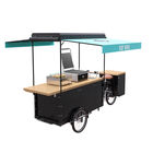 De klassieke Aanhangwagen van het Autopedvoedsel, het Voedselkar van de Ladingsautoped voor Hamburgerverkoop