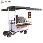 4 wielen die het Openluchtpoeder verkopen die van de Koffiekar Mobiele Koffiefiets met een laag bedekken