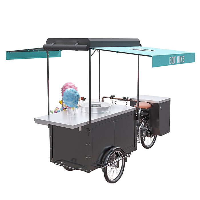 Het elektrische Trike-Lange Gebruikende Leven van de Voedselkar met 300KG-Ladingscapaciteit