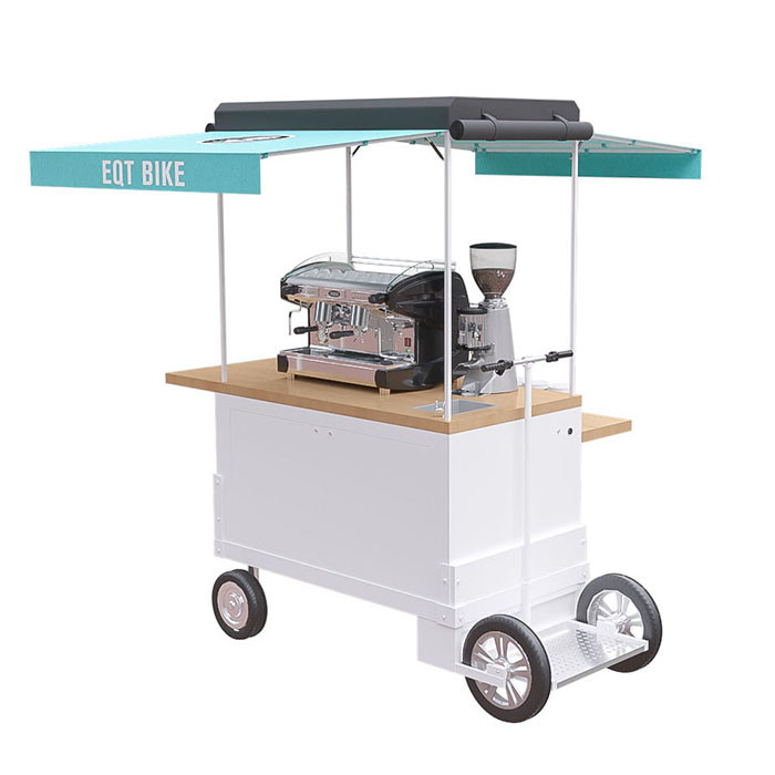 De Koffiekar van de Stationablefiets, de Capaciteit van de de Aanhangwagen300kg Lading van de Koffiefiets