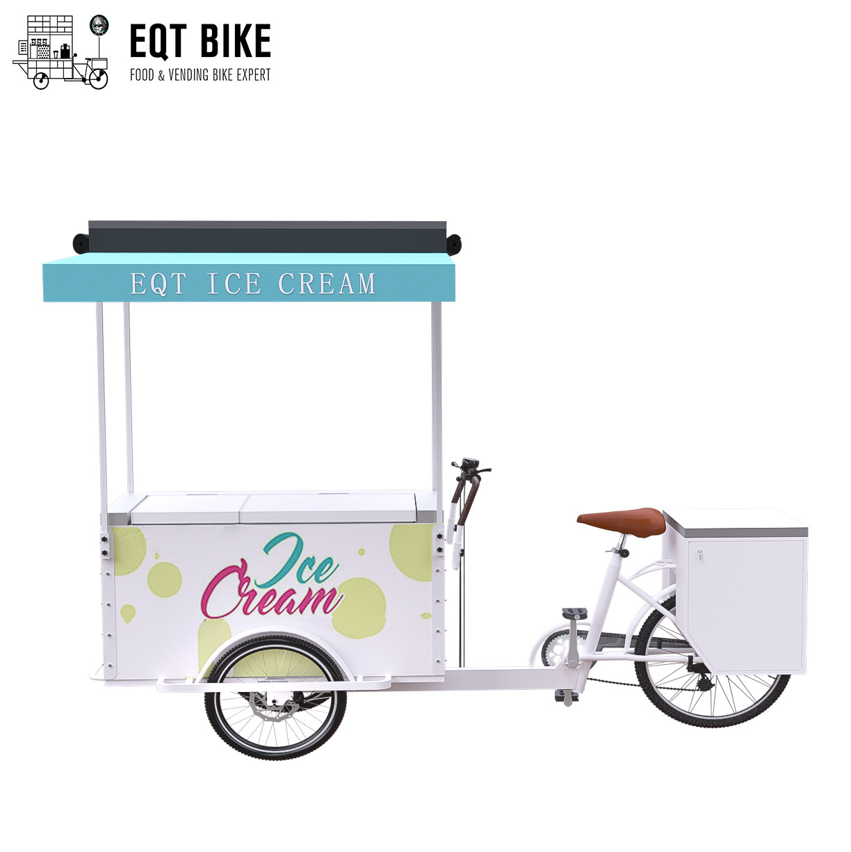 EQT-Lading de Met drie wielen van de Roomijsfiets voor de fiets elektrische Fiets Straat van de Bedrijfsverkoopdiepvriezer voor Koude Dranken